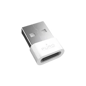 Puro USB-C - USB-A adapteris - Balts