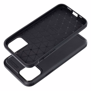 Viedtālruņa apvalks CARBON PREMIUM IPHONE 12 / 12 Pro melns