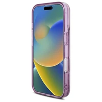 Hello Kitty Liquid Glitter 50. gadadienas ballītes viedtālruņa apvalks iPhone 16 - violets