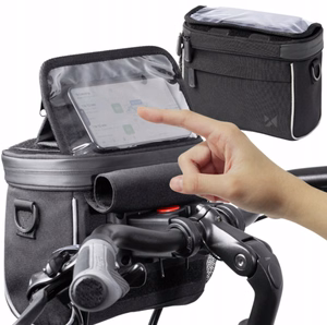 Wozinsky Handlebar Bag Bike Shoulder Bag Black (WBHBB-01)