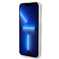 Guess GUHMP14MHTRMS iPhone 14 Plus 6.7" sudrabains/sudrabains cietais apvalks Metāla kontūra Magnētiskais