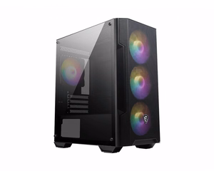 MSI MAG Forge M100A Micro Tower melns, caurspīdīgs datora korpuss
