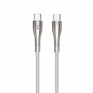 Forever Sleek cable USB-C - USB-C 1.0 m 60W white