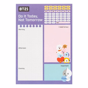 BT21 A5 dienas plānotājs