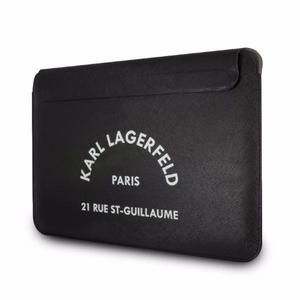 Karl Lagerfeld Sleeve KLCS133RSGSFBK 13" melns/melns Saffiano RSG apvalks