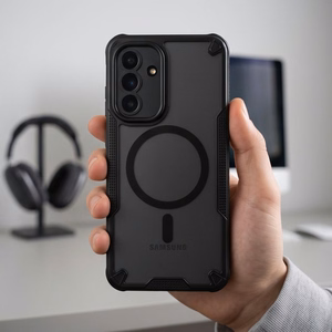 Tech-Protect Rugged Shield MagSafe maciņš, paredzēts Samsung Galaxy A17 / A18 / A26 4G / 5G, matēti melns
