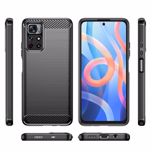 Oglekļa apvalks elastīgs apvalks Xiaomi Redmi Note 11 melns