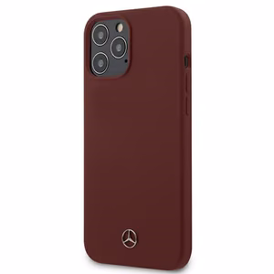 Mercedes Silicone Line viedtālruņa apvalks iPhone 12 Pro Max - sarkans