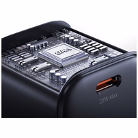 Tīkla lādētājs USAMS JC Series CC289 25W GaN Mini Fast Charger USB-C melns