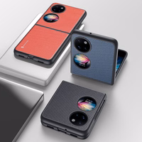 Dux Ducis Fino apvalks izgatavots no neilona materiāla Huawei P50 Pocket melns