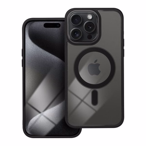 Case for iPhone 15 PRO MAX Color Edge Mag Cover compatible with MagSafe black