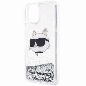 Karl Lagerfeld KLHCP12MLNHCCS iPhone 12/12 Pro 6.1" серебряный/серебряный жёсткий чехол Glitter Choupette Head