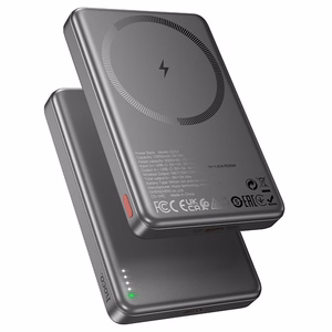 Portatīvais lādētājs saderīgs ar MagSafe Hoco 10000 mAh QC PD 2A 20W Q26A metāla pelēka
