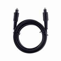 Gembird Toslink, 2m audio cable melns