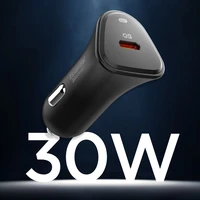 Spigen Essential EV301 30W auto lādētājs melns