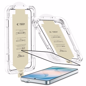 Tech-Protect Quick Set AR+ pretatspidumu stikls Samsung Galaxy S26, melns