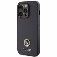 Guess GUHCP14LPS4DGPK iPhone 14 Pro 6.1" melns/melns hardcase Strass Metal Logo