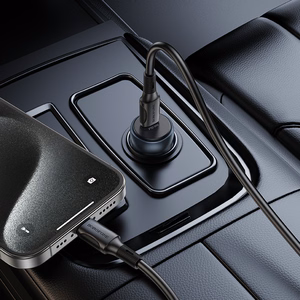 Borofone Auto lādētājs BZ32 Fresh - C tipa - PD 30W pelēks