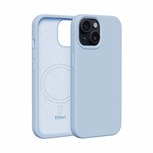 Etteri Silikona mag futrālis iPhone 14 6,1" gaiši zils