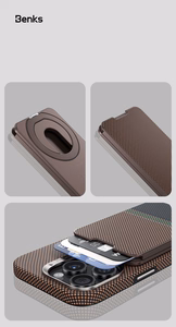 Benks Wallet Magnetic ArmorGo Kevlar Stand Gold