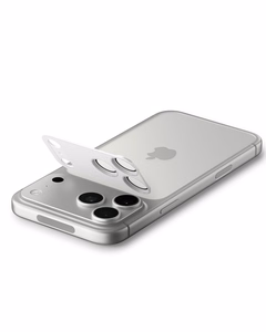 Spigen Optik Pro XL kameras stikls iPhone 17 Pro sudraba