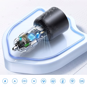 Orico HyperDrive 165W USB-A + 2x USB-C auto lādētājs - melns