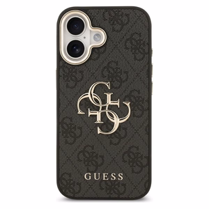 Guess 4G Big 4G Classic Logo viedtālruņa apvalks iPhone 17 - melns un zelta