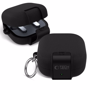 Tech-Protect Slim Hook maciņš priekš Samsung Galaxy Buds 4 / 4 Pro melns