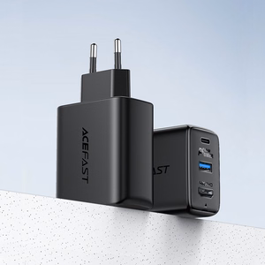 Acefast 2in1 lādētājs GaN 65W USB Type C / USB, HDMI adapteris 4K 60Hz (komplekts ar kabeli) melns (A17 melns)