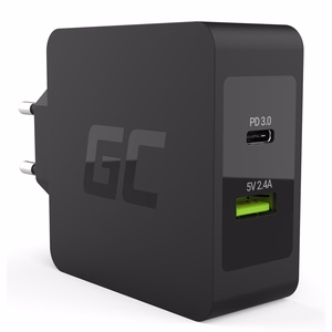 Green Cell CHAR10 mobilās ierīces lādētājs melns iekštelpu
