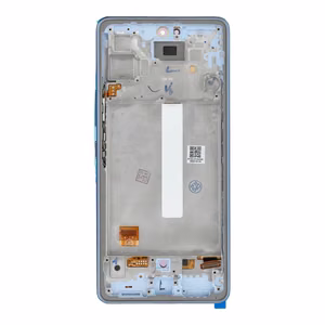 LCD ekrāns paredzēts SAMSUNG A53 A536 HARD OLED ar rāmi zilais