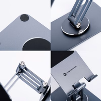 Forcell F-GRIP Fold Stand 2 360 galda turētājs - pelēks