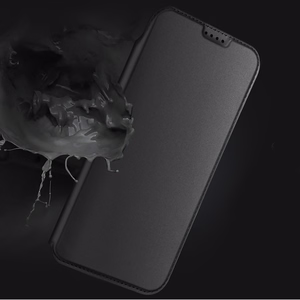 Dux Ducis Skin Pro viedtālruņa apvalks iPhone 17 Pro Max ar vāciņu un kartes nodalījumu - melns