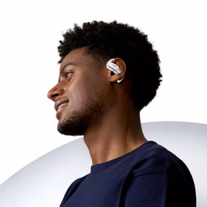 SHOKZ OpenFit Air, weiss Headset Wireless Ear-hook Calls/Music/Sport/Everyday Bluetooth balts