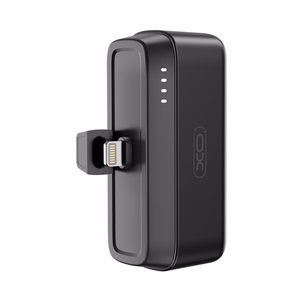 XO Внешний аккумулятор mini PR244 20W 5000 мАч с Lightning разъёмом чёрный