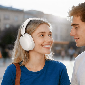 Bezvadu austiņas Acefast H12 Hybrid ANC baltas