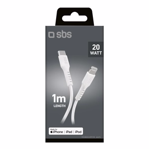 SBS TECABLELIGTC1W USB-C - Lightning Cable MFi Certified, 1m - White