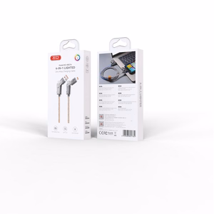 XO kabeli NB276 4w1 USB-C - Lightning + USB - USB-C 60W 1,0m šari