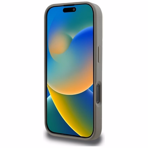 DKNY rūtainais raksts Magnētiskais iPhone 16 Pro viedtālruņa apvalks - bēšs