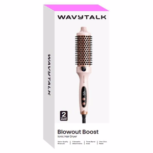 Hair styling comb Wavytalk Blowout Boost pink