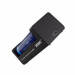 Li-ion 18650 akumulatoru lādētājs ar USB-C, 2 sloti