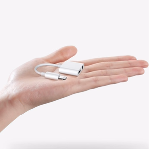 Joyroom S-Y104 austiņu adapteris Lightning - Lightning / mini ligzda 3,5 mm - balts