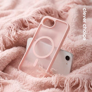 Crong Hybrid Matte Magnetic MagSafe vāciņš ierīcei iPhone 17e / 16e, rozā