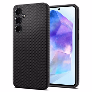 Spigen Liquid Air viedtālruņa apvalks Samsung Galaxy A55 5G - matēts melns