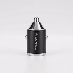 Blavec Автомобильное зарядное устройство BS-02B-C Aero — USB + Type C — QC 3.0 18W PD 30W с кабелем Type C — Type C (CCBS02BCA-UCB) чёрный