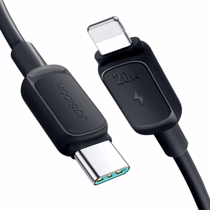 USB kabelis Joyroom „A14“ melns „Type-C / Lightning“ 120cm (līdz 20W)