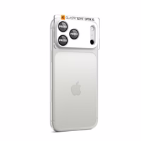 Spigen Optik Pro XL kameras stikls iPhone 17 Pro sudraba