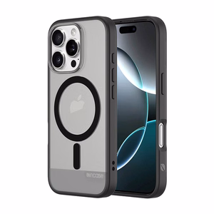 Incase Slim Case vāciņš ar MagSafe iPhone 16 Pro tālrunim, caurspīdīgs melnā krāsā