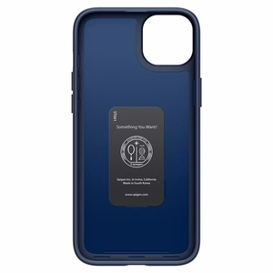 Spigen Thin Fit viedtālruņa apvalks iPhone 15 Plus - zils