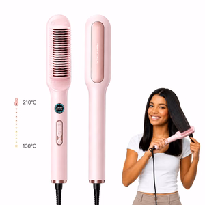 Hair styling comb Wavytalk Sleek Sweep pink